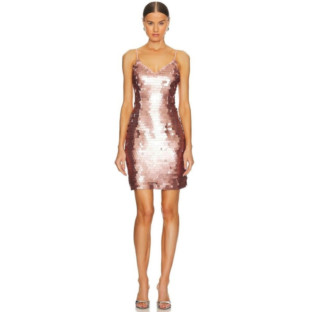 NWT Revolve 1. STATE Pink Sequin Mini Dress Size 6 + Size 10